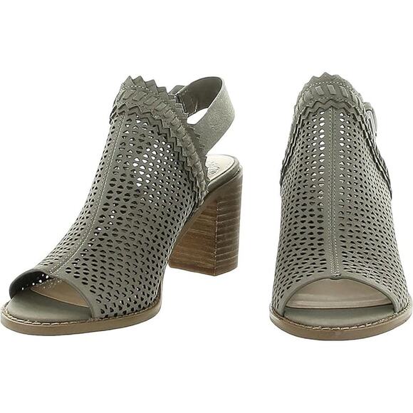 Vince Camuto Shoes - Vince Camuto Tricinda Heeled Sandal Size 7.5, Gray Taupe Slingback